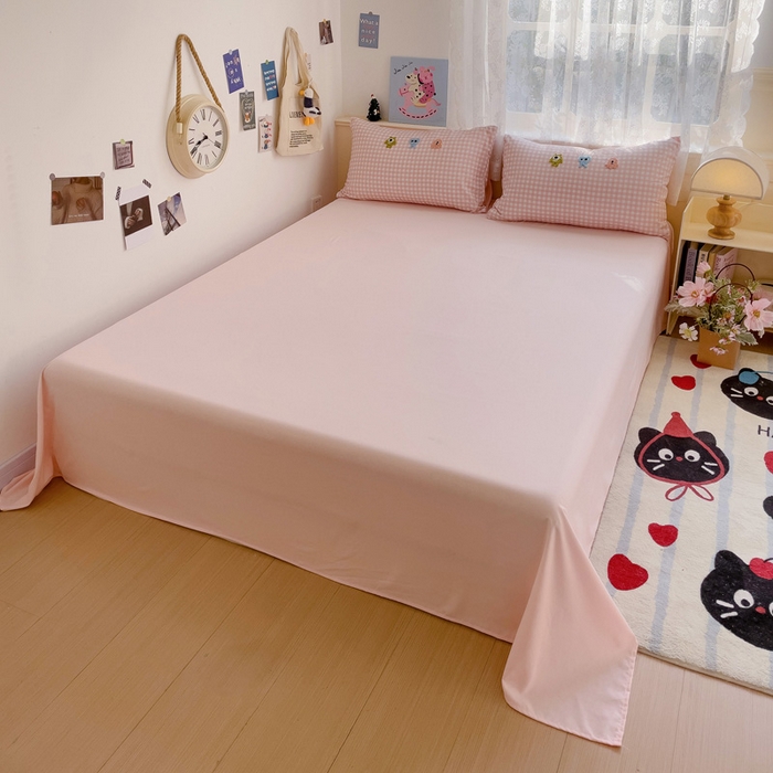 91家纺网 家纺一手货源 找家纺 （总）梦之岛 2025新款多巴胺ins云朵棉小怪兽可爱毛巾绣四件套