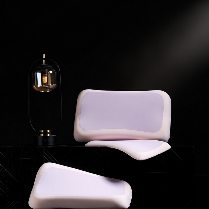 91家纺网 家纺一手货源 找家纺 （总）中胶硅胶 2025新款护肩颈骨形枕 硅胶枕