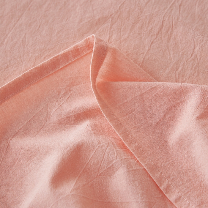 91家纺网 家纺一手货源 找家纺 2025春夏新品色织大提花单品床单 嫩粉