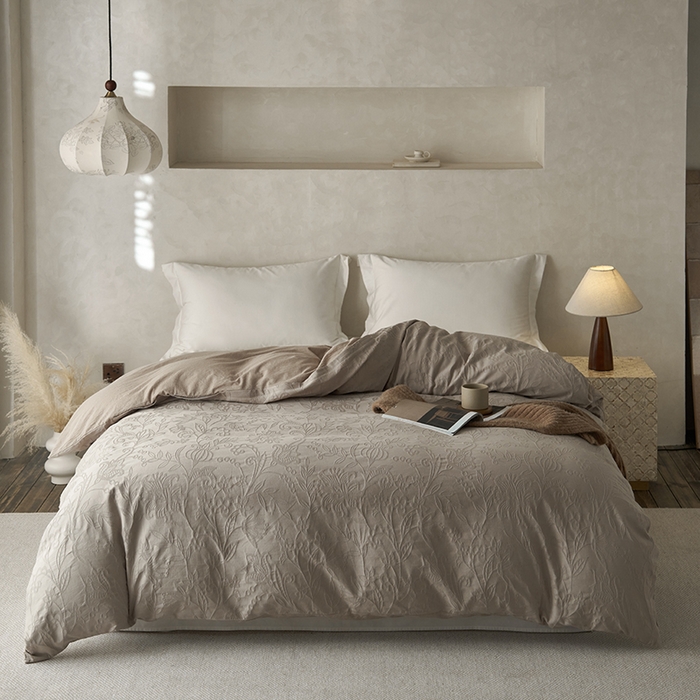 91家纺网 家纺一手货源 找家纺 （总）2025春夏新品染色水洗大提花单品被套