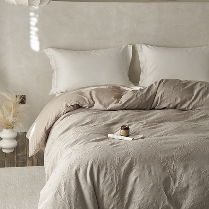 91家纺网 家纺一手货源 找家纺 （总）2025春夏新品染色水洗大提花单品被套