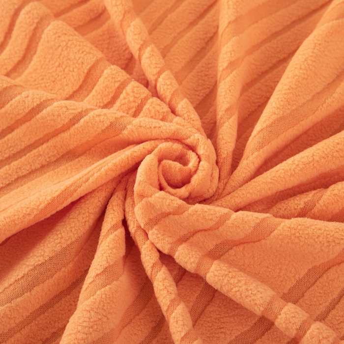 91家纺网 家纺一手货源 找家纺 沐沐家纺 2026新款流年扶手巾 橙色