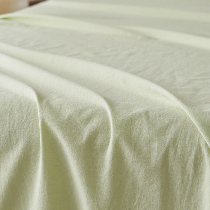 91家纺网 家纺一手货源 找家纺 2025春夏新品色织大提花单品床单 嫩绿