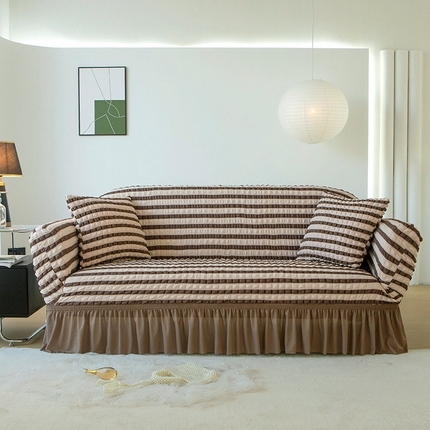 91家纺网 家纺一手货源 找家纺 （总）布兰鸟【沙发套】 2025新款泡泡沙发套【国内裙摆款】