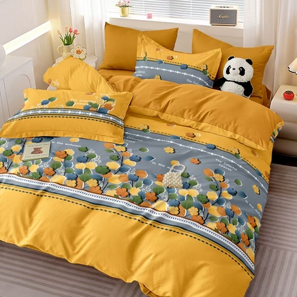 91家纺网 家纺一手货源 找家纺 （总3）润淳 2025新直播加厚活性磨毛四件套纯棉三件套