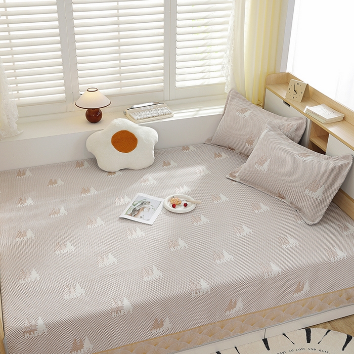 91家纺网 家纺一手货源 找家纺 2025新款高密雪尼尔复合炕盖榻榻米炕垫XK3568-XK3575 XK3575米