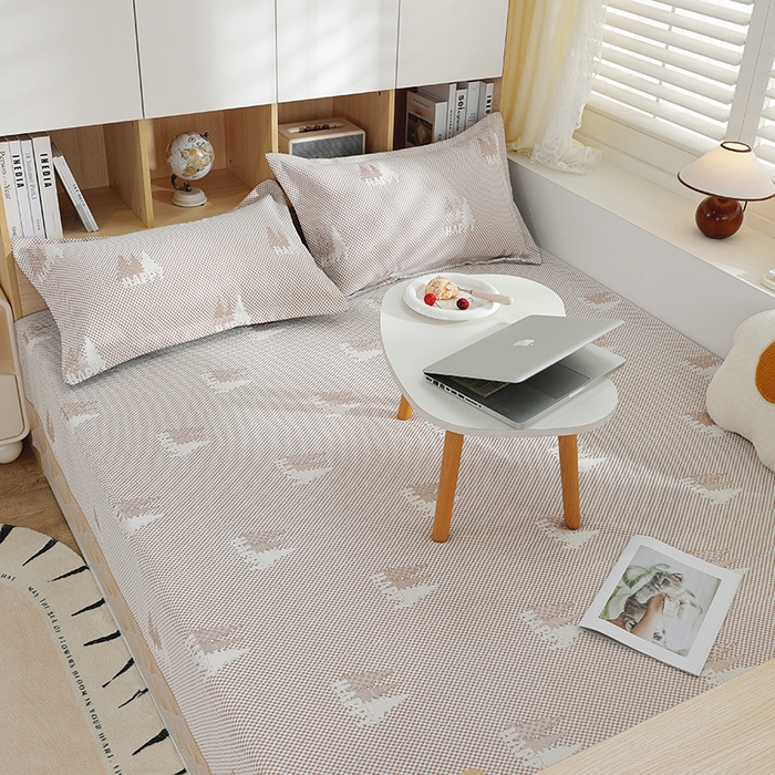 91家纺网 家纺一手货源 找家纺 2025新款高密雪尼尔复合炕盖榻榻米炕垫XK3568-XK3575 XK3575米