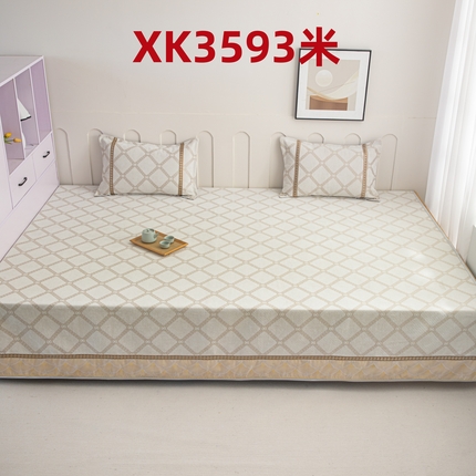 2025新款高密雪尼尔复合炕盖榻榻米炕垫-XK3732-XK3598-XK3593-XK3595 XK3593米