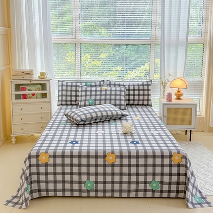 91家纺网 家纺一手货源 找家纺 （总）仟网汇 2025新款老粗布床单粗布凉席老粗布单床单枕套单品