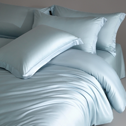 618家纺 2025新款50S100支全棉单品系列-单被套 冰蓝