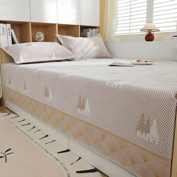 91家纺网 家纺一手货源 找家纺 2025新款高密雪尼尔复合炕盖榻榻米炕垫XK3568-XK3575 XK3575米