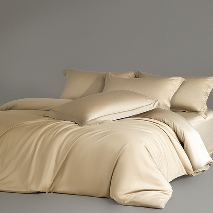 618家纺 2025新款50S100支全棉四件套 雪咖