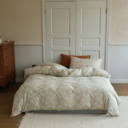 91家纺网 家纺一手货源 找家纺 （总）梦可莱家居 2025新款A类全棉纯棉针织印花四件套-卡通系列