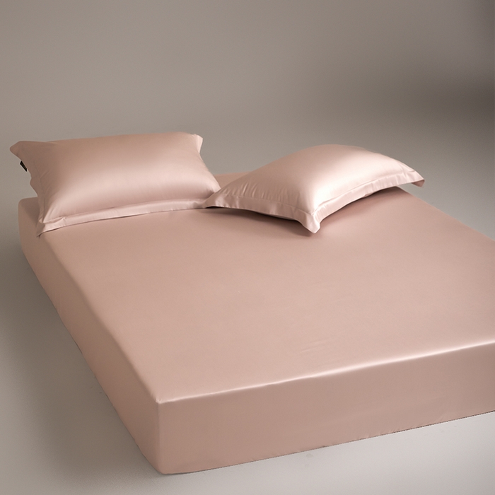 91家纺网 家纺一手货源 找家纺 618家纺 2025新款50S100支全棉单品系列-单床笠 虾粉