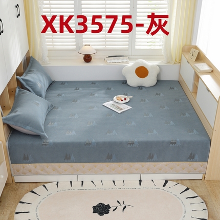 2025新款高密雪尼尔复合炕盖榻榻米炕垫XK3568-XK3575 XK3575灰