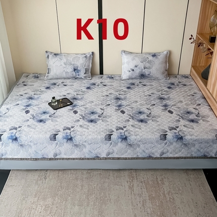 91家纺网 家纺一手货源 找家纺 （总）2025新款带花纯棉绗缝炕盖榻榻米炕垫K01-K11