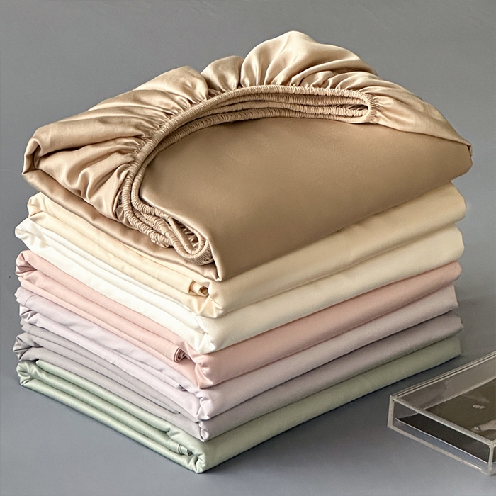 91家纺网 家纺一手货源 找家纺 618家纺 2025新款50S100支全棉单品系列-单床笠 灰蓝