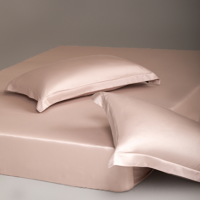 91家纺网 家纺一手货源 找家纺 618家纺 2025新款50S100支全棉单品系列-单床笠 虾粉