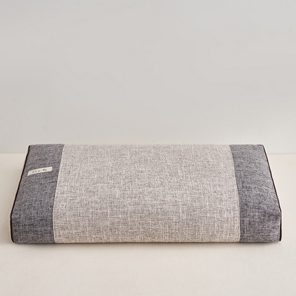 91家纺网 家纺一手货源 找家纺 2025新款荞麦竹节麻方枕竹节麻方枕-灰