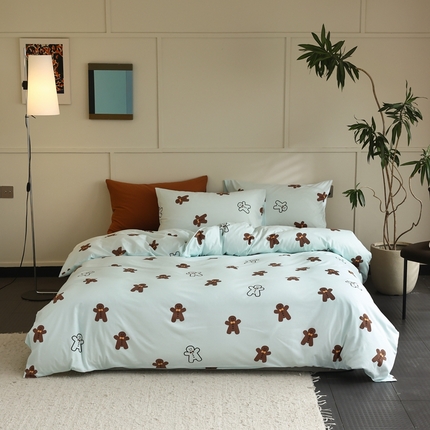 91家纺网 家纺一手货源 找家纺 （总）梦可莱家居 2025新款A类全棉纯棉针织印花四件套-卡通系列