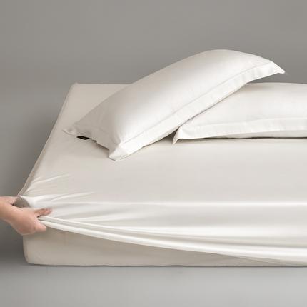 618家纺 2025新款50S100支全棉单品系列-单床笠 本白