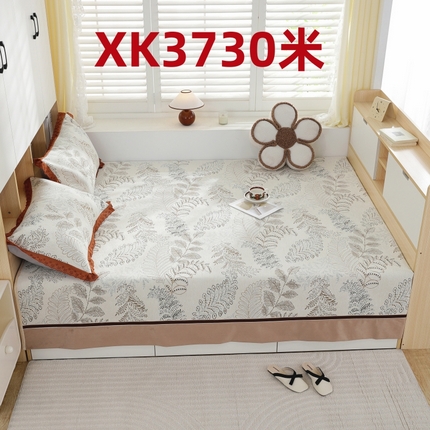 91家纺网 家纺一手货源 找家纺 2025新款高密雪尼尔复合炕盖榻榻米炕垫-XK3730 XK3730米