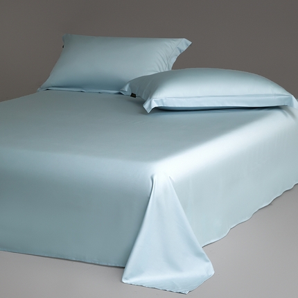 618家纺 2025新款50S100支全棉单品系列-单床单 冰蓝