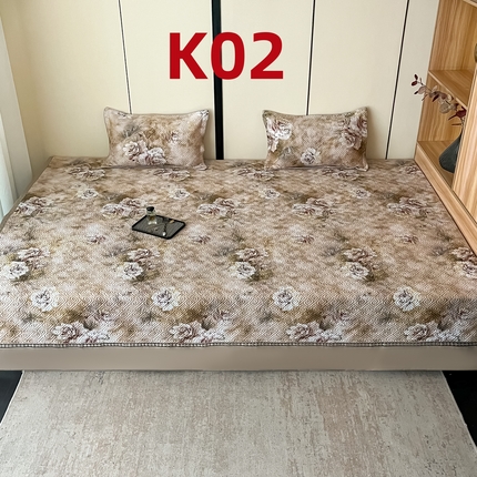 2025新款带花纯棉绗缝炕盖榻榻米炕垫K01-K11 K02