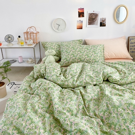 91家纺网 家纺一手货源 找家纺 （总）尺素 2025新款ins风博主系列全棉四件套