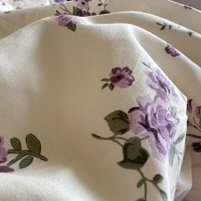 91家纺网 家纺一手货源 找家纺 棉生活家纺 2025新款全棉小清新花边款蕾丝四件套 洛潇