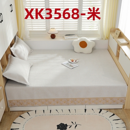 91家纺网 家纺一手货源 找家纺 2025新款高密雪尼尔复合炕盖榻榻米炕垫XK3568-XK3575 XK3568米