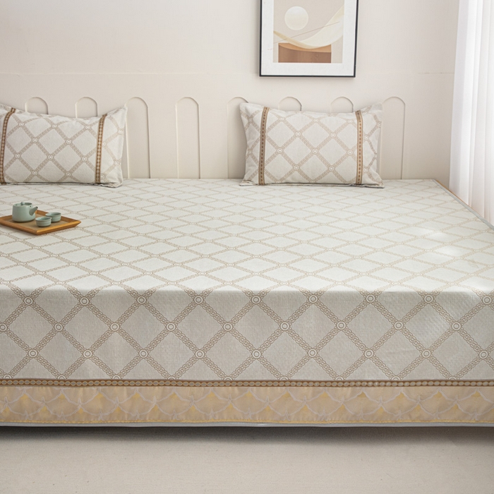 91家纺网 家纺一手货源 找家纺 2025新款高密雪尼尔复合炕盖榻榻米炕垫-XK3732-XK3598-XK3593-XK3595 XK3593米