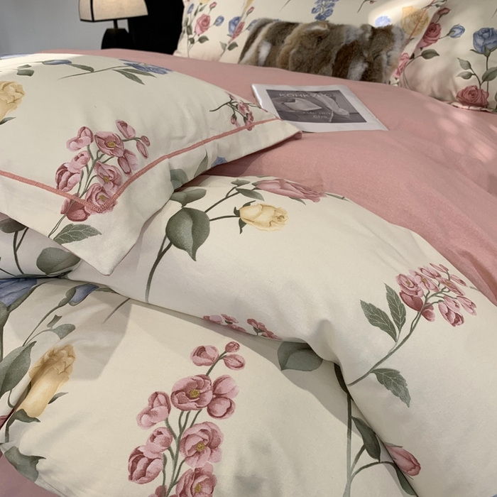 91家纺网 家纺一手货源 找家纺 （总）莱豫家纺 2025新款全棉生态磨毛加厚全棉四件套