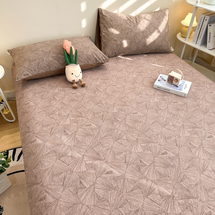 91家纺网 家纺一手货源 找家纺 简宜家居（朝初家纺） 2025新款A版纯棉全棉磨毛单床笠 幽梦一品