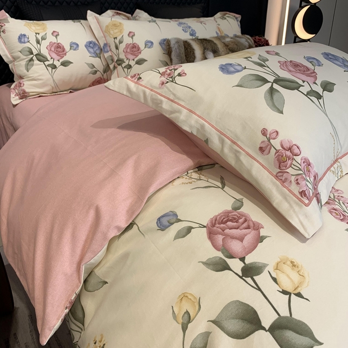 91家纺网 家纺一手货源 找家纺 （总）莱豫家纺 2025新款全棉生态磨毛加厚全棉四件套