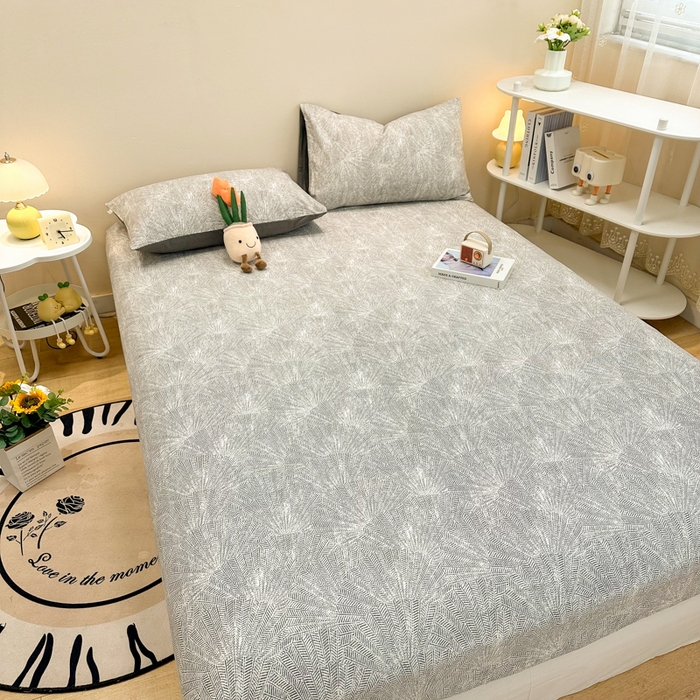 91家纺网 家纺一手货源 找家纺 简宜家居（朝初家纺） 2025新款A版纯棉全棉磨毛单床笠 灵犀