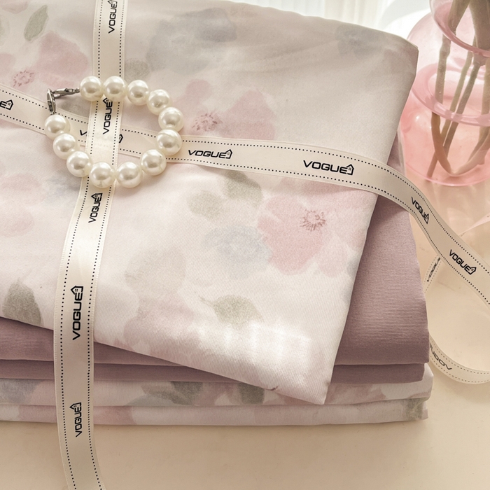 91家纺网 家纺一手货源 找家纺 玉海棠家纺 2025新款针织双层纱四件套 初夏