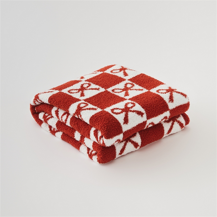 91家纺网 家纺一手货源 找家纺 暖绵绵家纺 2025新款半边绒系列盖毯披肩毯毯子-卓斯（ 最低零售价：161元） 卓斯-红色