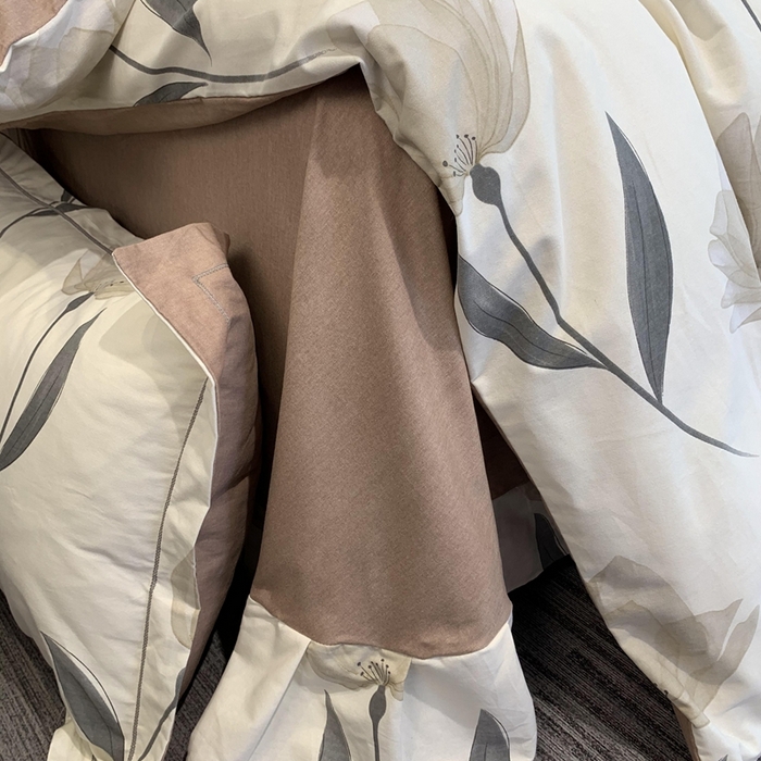 91家纺网 家纺一手货源 找家纺 莱豫家纺 2025新款全棉生态磨毛加厚全棉四件套 花韵倾城