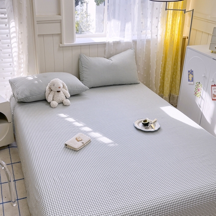 91家纺网 家纺一手货源 找家纺 （总）（买家秀不断货）A类母婴级水洗棉床单三件套水洗棉床笠三件套刺绣枕套刺绣床单床笠刺绣床笠纯色床笠