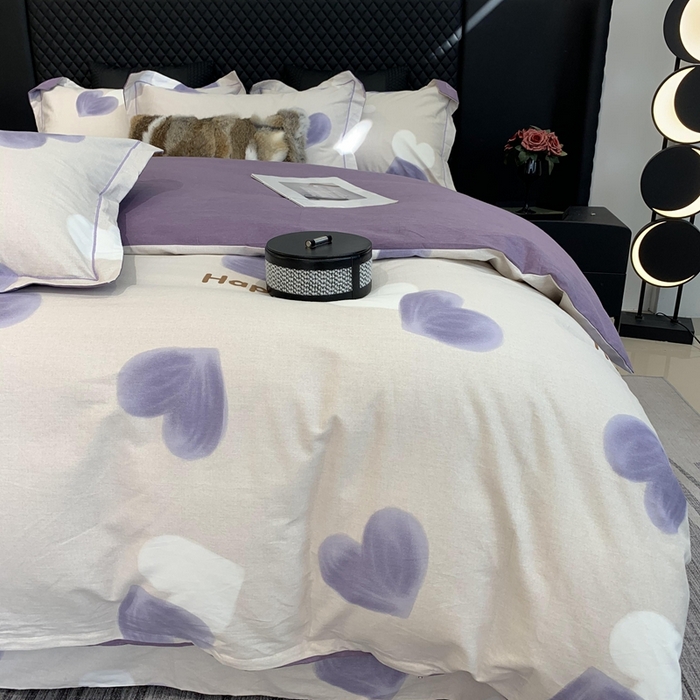 91家纺网 家纺一手货源 找家纺 莱豫家纺 2025新款全棉生态磨毛加厚全棉四件套 乐语生活