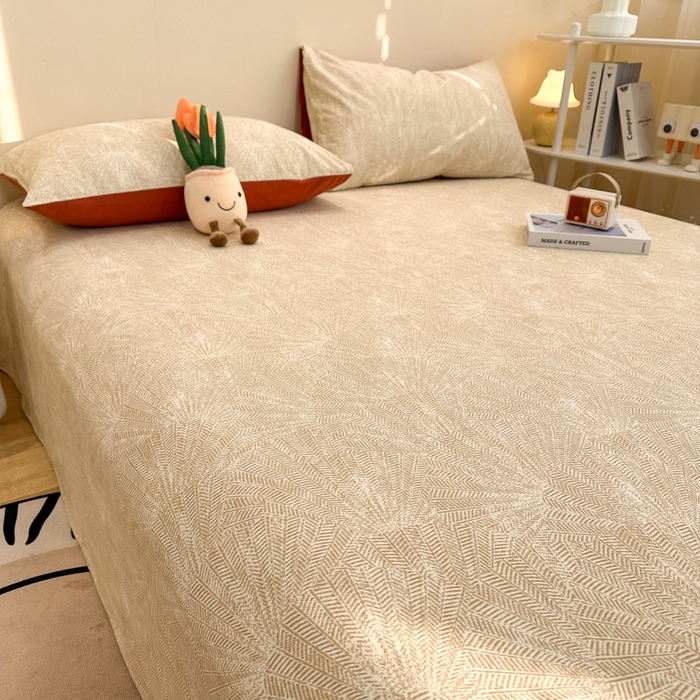 91家纺网 家纺一手货源 找家纺 简宜家居（朝初家纺） 2025新款A版纯棉全棉磨毛单床单 瑞彩