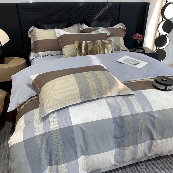 91家纺网 家纺一手货源 找家纺 莱豫家纺 2025新款全棉生态磨毛加厚全棉四件套 布鲁克林