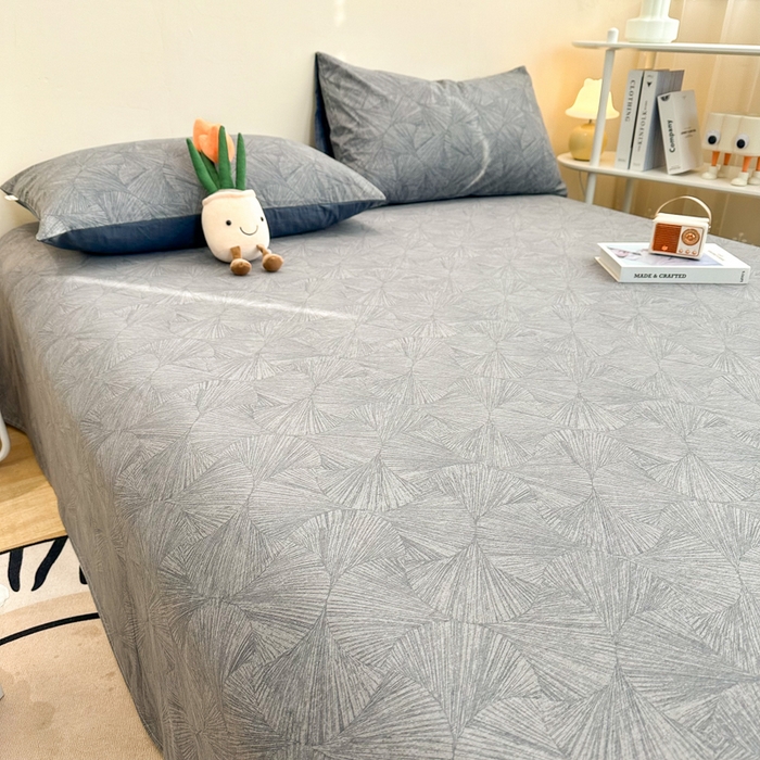 91家纺网 家纺一手货源 找家纺 简宜家居（朝初家纺） 2025新款A版纯棉全棉磨毛单床单 云影风华