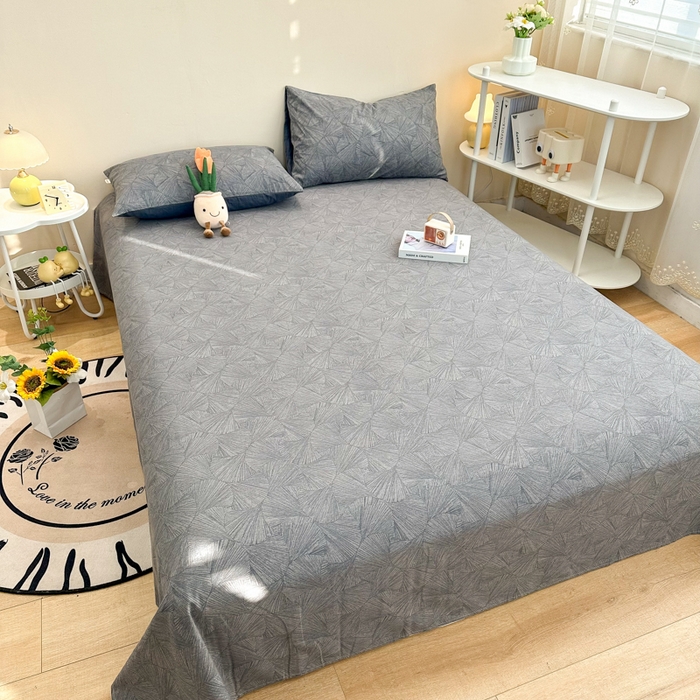 91家纺网 家纺一手货源 找家纺 简宜家居（朝初家纺） 2025新款A版纯棉全棉磨毛单床单 云影风华