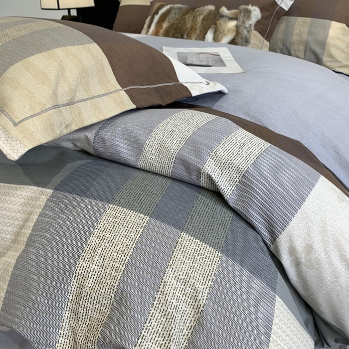 91家纺网 家纺一手货源 找家纺 莱豫家纺 2025新款全棉生态磨毛加厚全棉四件套 布鲁克林