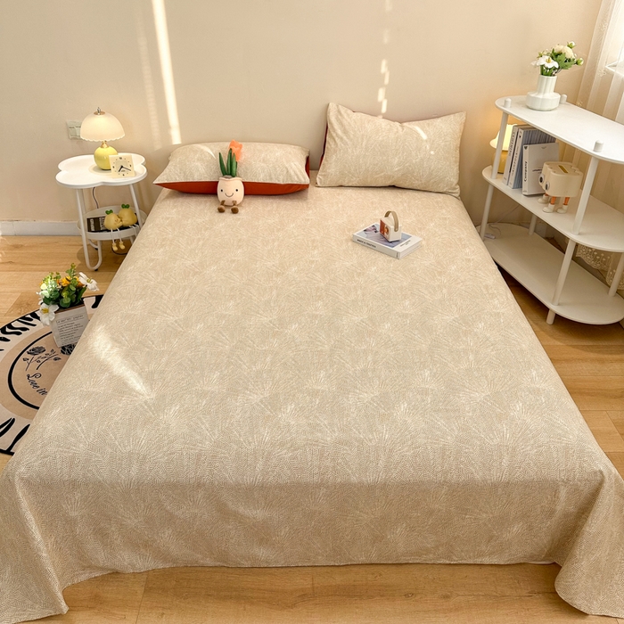 91家纺网 家纺一手货源 找家纺 简宜家居（朝初家纺） 2025新款A版纯棉全棉磨毛单床单 瑞彩