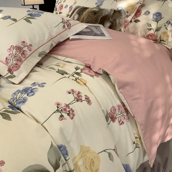 91家纺网 家纺一手货源 找家纺 （总）莱豫家纺 2025新款全棉生态磨毛加厚全棉四件套