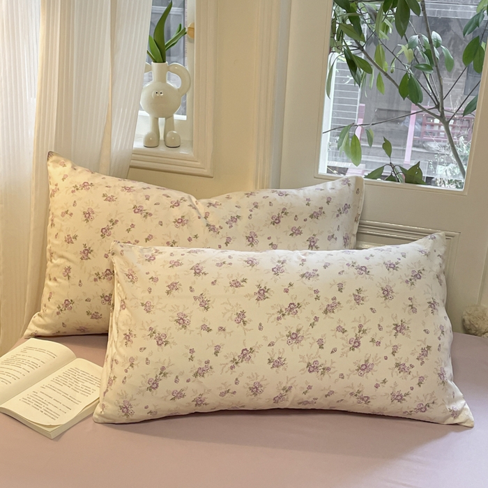 91家纺网 家纺一手货源 找家纺 玉海棠家纺 2025新款针织双层纱四件套 春意花开