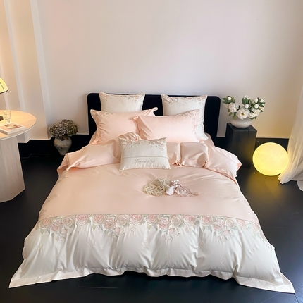 91家纺网 家纺一手货源 找家纺 （总）2025新款100支全棉四件套-玫瑰物语